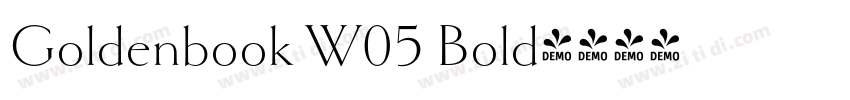 Goldenbook W05 Bold字体转换